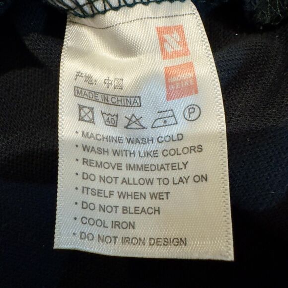 Men’s XL Black Full Zip Hoodie Sweatshirt Heavy Cotton Blend Eagle Logo Athletic - Picture 9 of 9